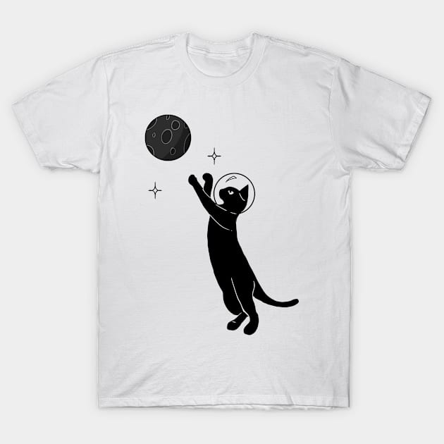 Space Cat T-Shirt by alexanderkansas